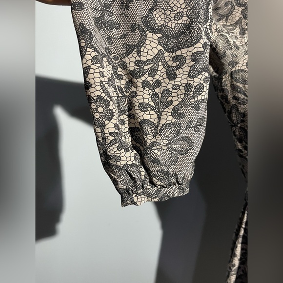 Rebecca Taylor Black and Cream Lace Dress - Picture 11 of 13